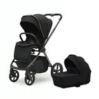 Bella III Black Stroller & Carry Cot 2-in-1 travel system with sleek design and functionality.
