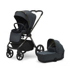 Bella III Graphite stroller and carry cot 2-in-1 travel system, sleek design for stylish and practical parenting.