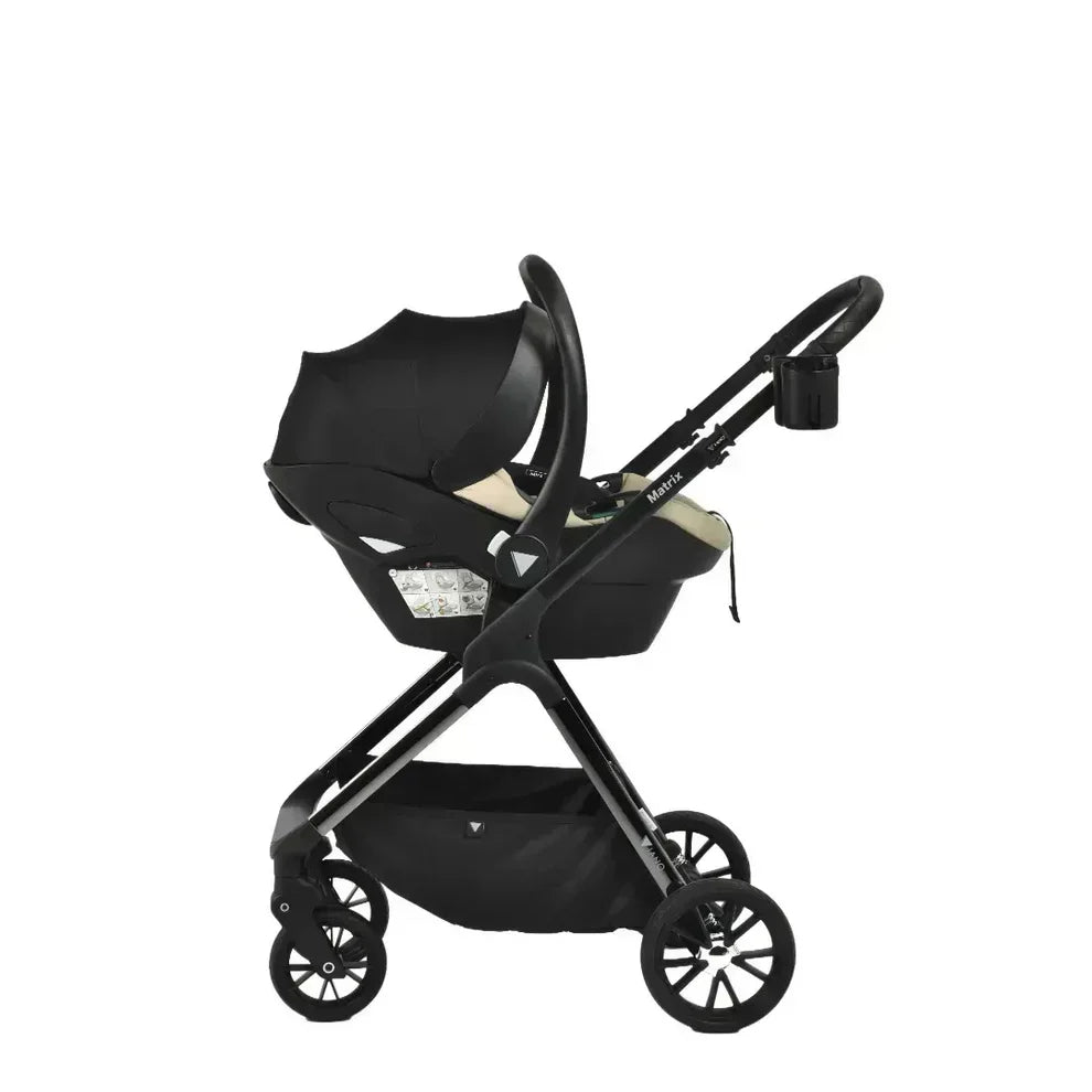 Viano Matrix 3 in 1 Travel System stroller in sand, designed for modern families with style, comfort, and functionality.