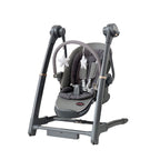 Royal 3 in 1 swing and high chair in grey, versatile baby furniture transitioning between high chair, swing, and seat.