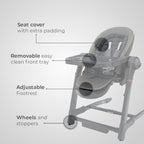 Royal 3 in 1 Swing and High Chair - Grey